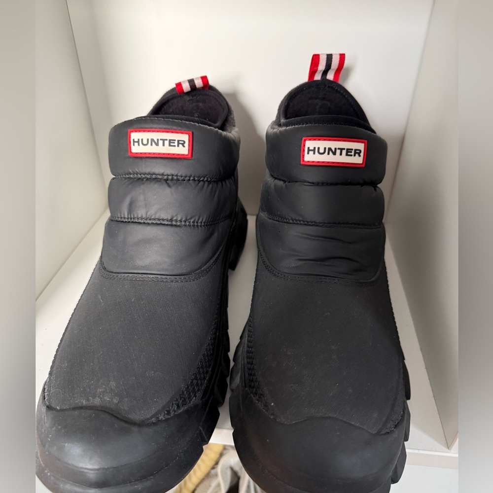 Hunter Neoprene Insulated Ankle Boots – Black – US 10 / EU 43